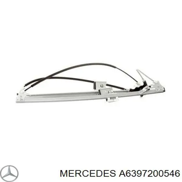 A6397200546 Mercedes mecanismo de acionamento de vidro da porta dianteira direita