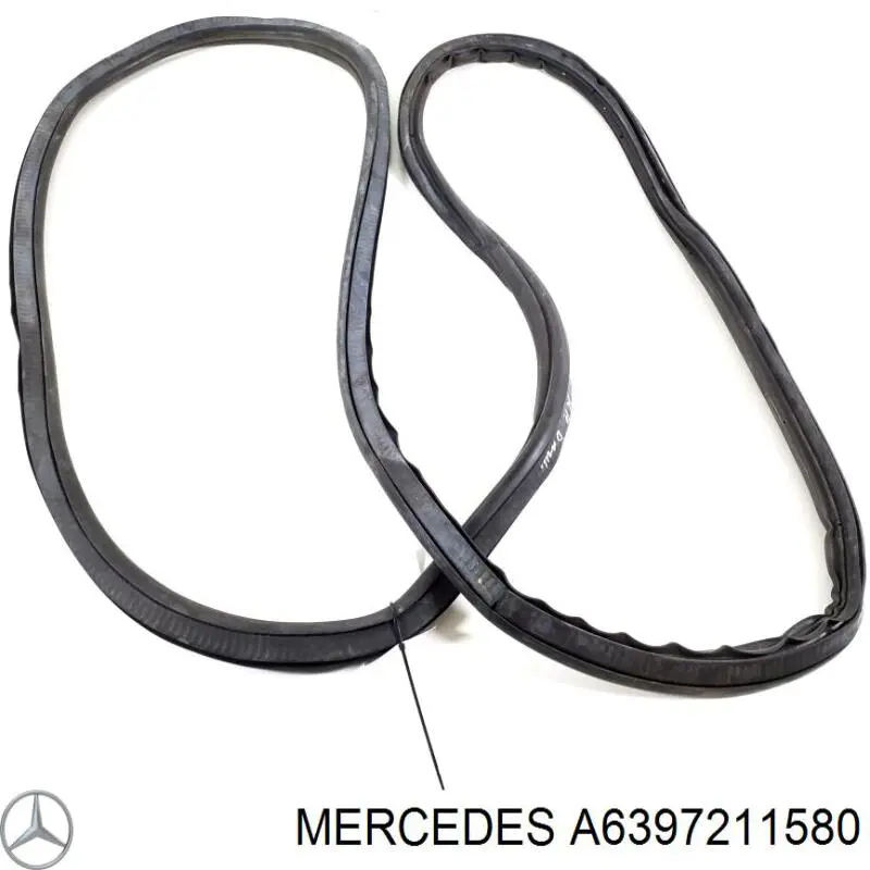 Уплотнитель двери передней левой (на кузове) Mercedes A6397211580 цена, от 13.94 USD