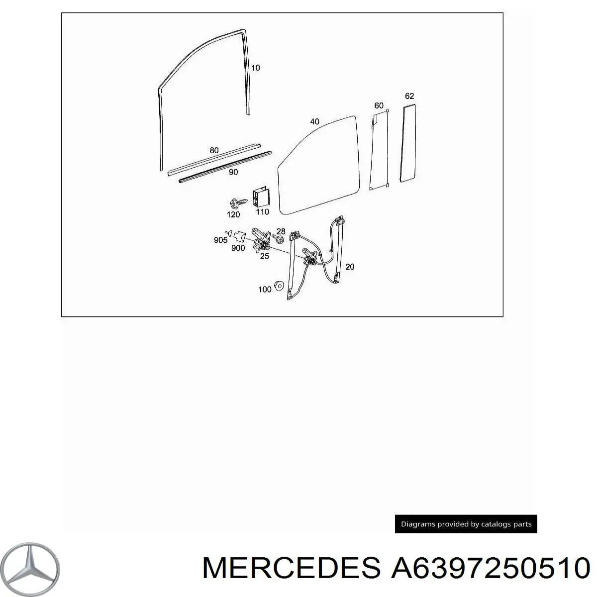 Стекло двери передней правой GS3542D304 XYG