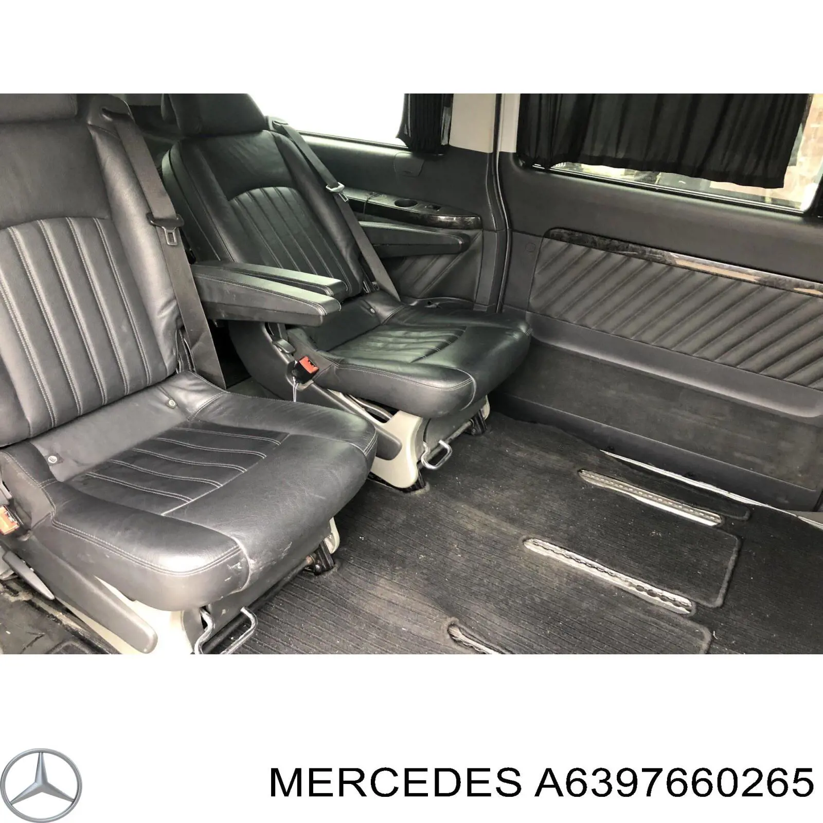 A6397660265 Mercedes limitador da porta deslizante, na carroçaria inferior