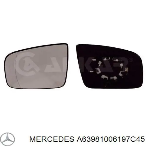 Зеркало заднего вида, левое Mercedes A63981006197C45 цена, от 70.32 USD