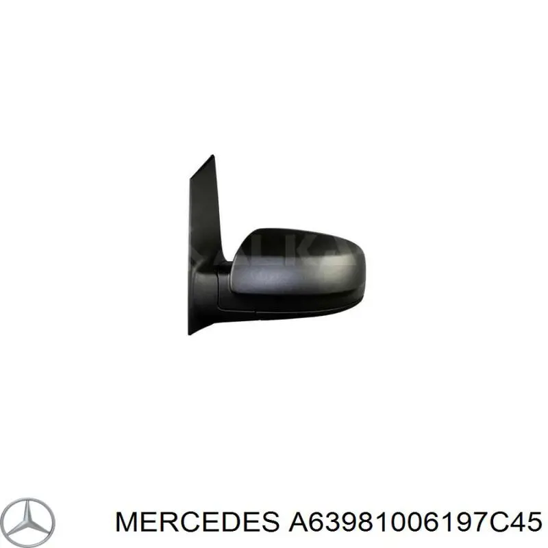 A63981006197C45 Mercedes Левое боковое зеркало