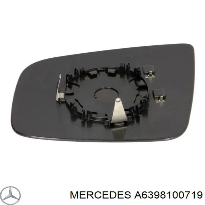 Стекло правого зеркала заднего вида A6398100719 Mercedes