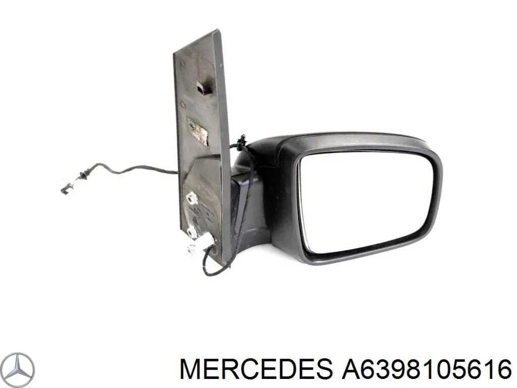 Наружное зеркало правое Mercedes A6398105616 цена, от 91.42 USD