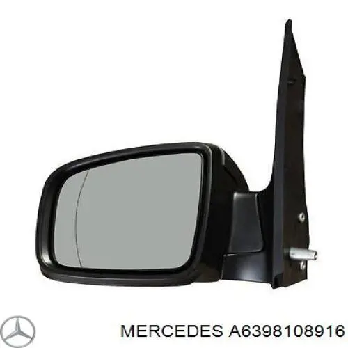 Зеркало заднего вида, левое Mercedes A63981089167C45 цена, от 98.83 USD