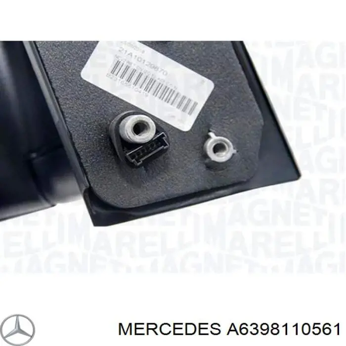 Купить A6398110561 Mercedes Боковое зеркало заднего вида правое