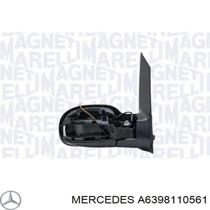 Наружное зеркало правое Mercedes A6398110561 цена, от 22.45 USD