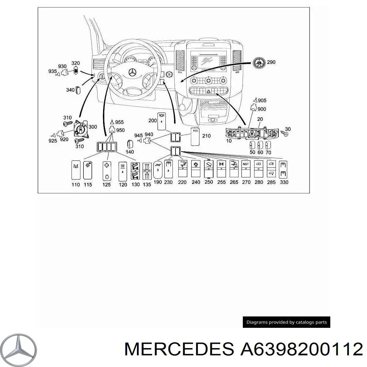  Mercedes A6398200112 цена, от 4.49 USD