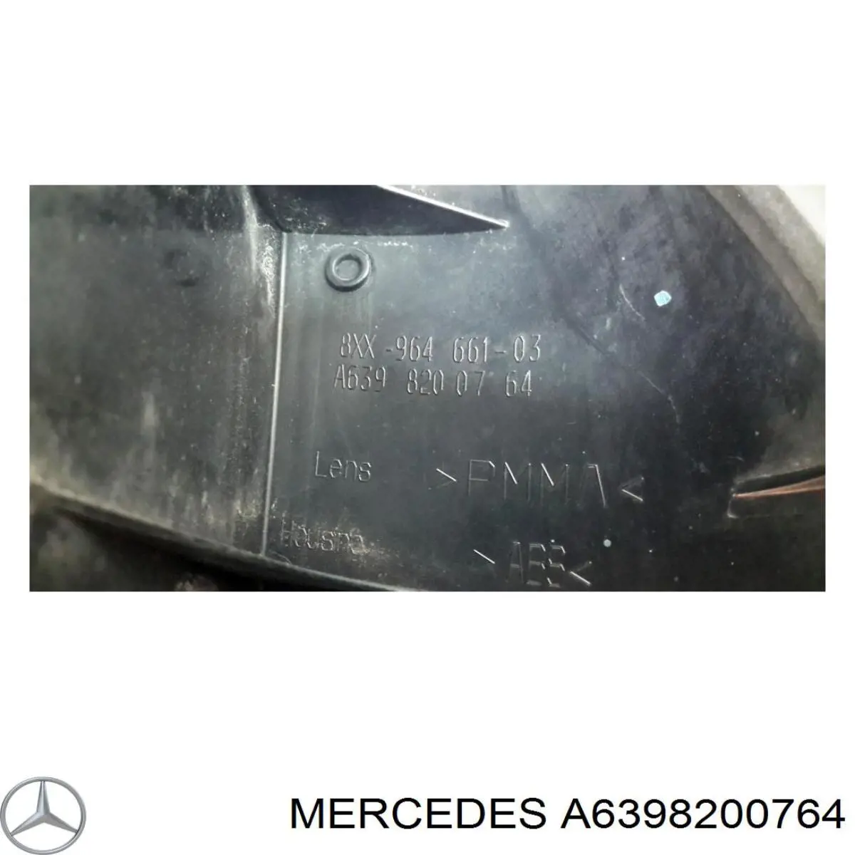 Купить 6398200764 Mercedes Фонарь задний левый верхний