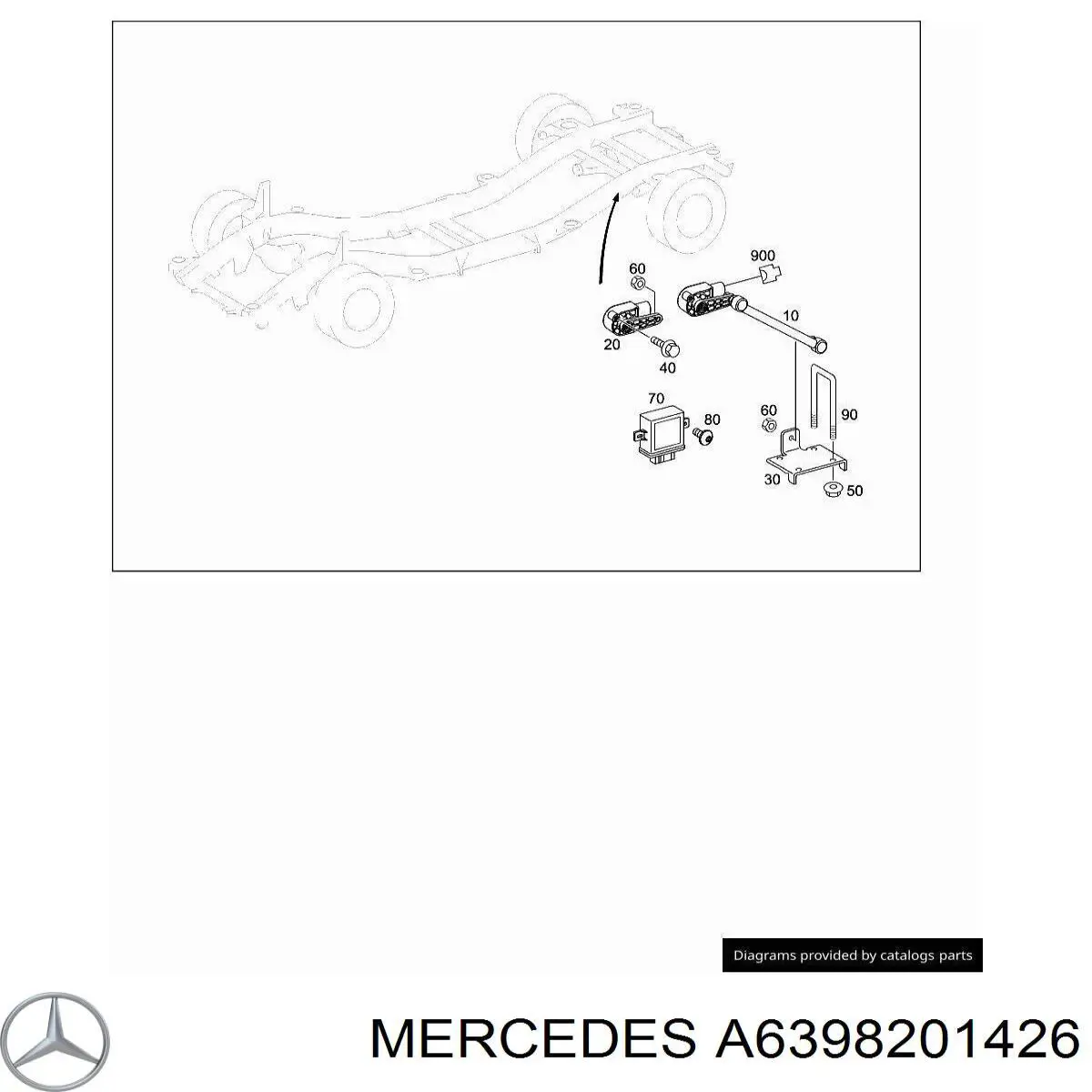 A6398201426 Mercedes unidade de controlo de iluminação