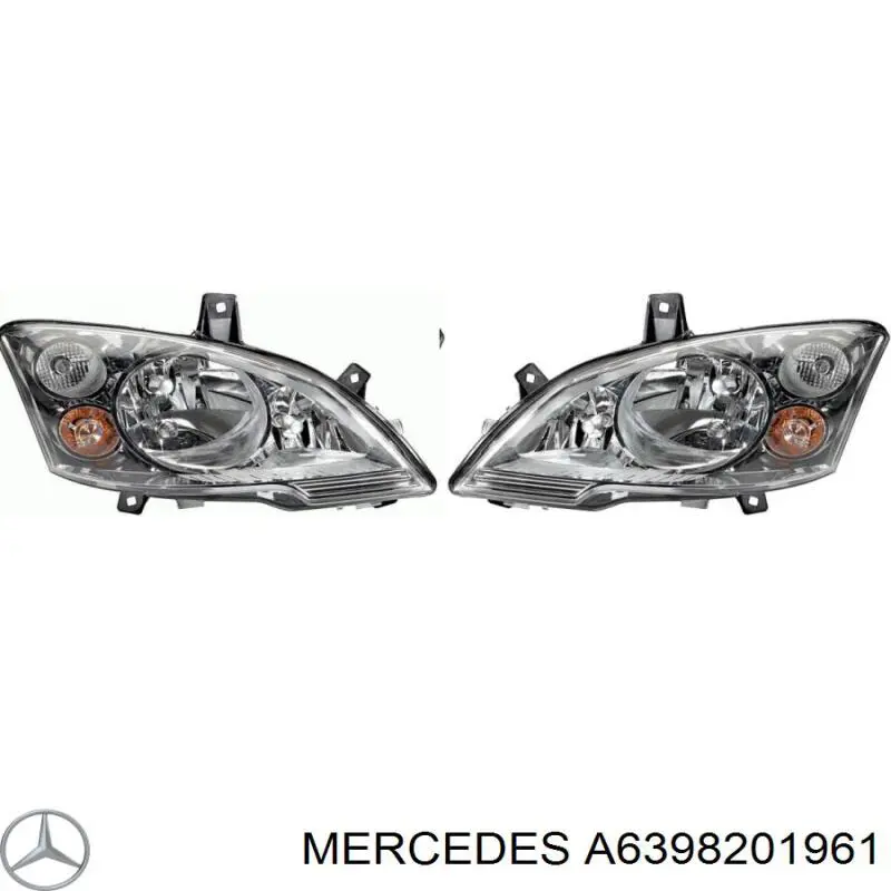 Правая блок фара Mercedes A6398201961 цена, от 158.37 USD