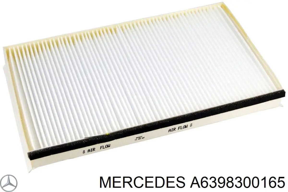 A6398300165 Mercedes filtro de salão