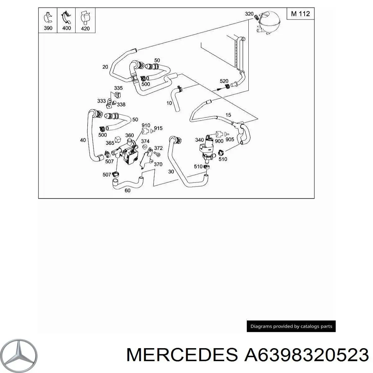  Mercedes A6398320523 цена, от 10.17 USD
