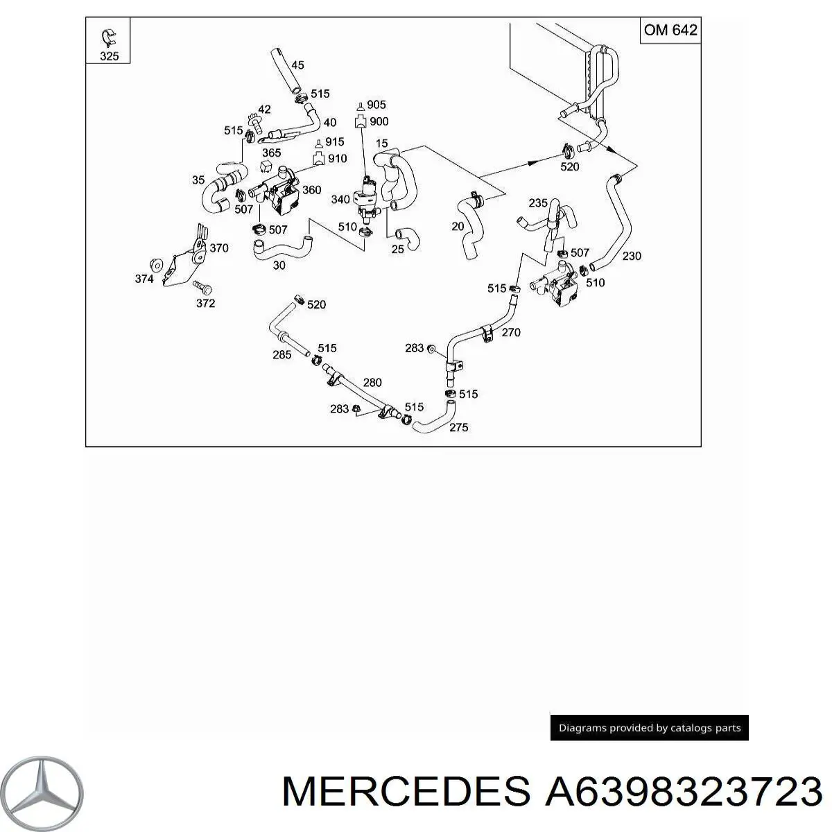  Mercedes A6398323723 цена, от 4.05 USD