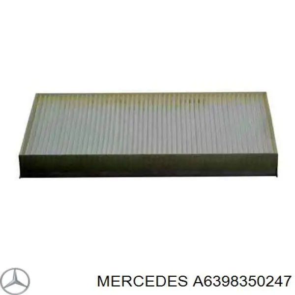 A6398350247 Mercedes filtro de salão
