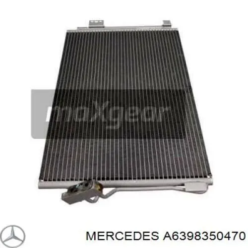 A6398350470 Mercedes радиатор кондиционера