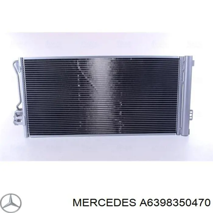 Конденсатор кондиционера Mercedes A6398350470 цена, от 92.49 USD