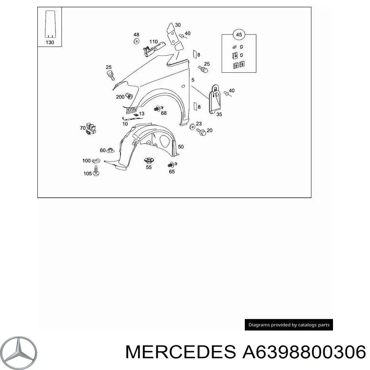 Боковая часть передняя правая Polcar 50N102P цена, от 161.77 USD