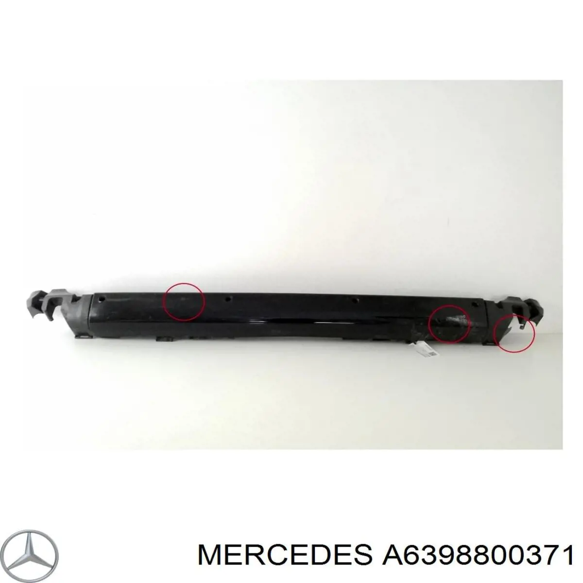 A6398800371 Mercedes pára-choque traseiro