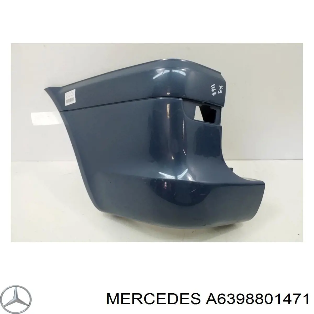 A6398801471 Mercedes бампер задний, левая часть