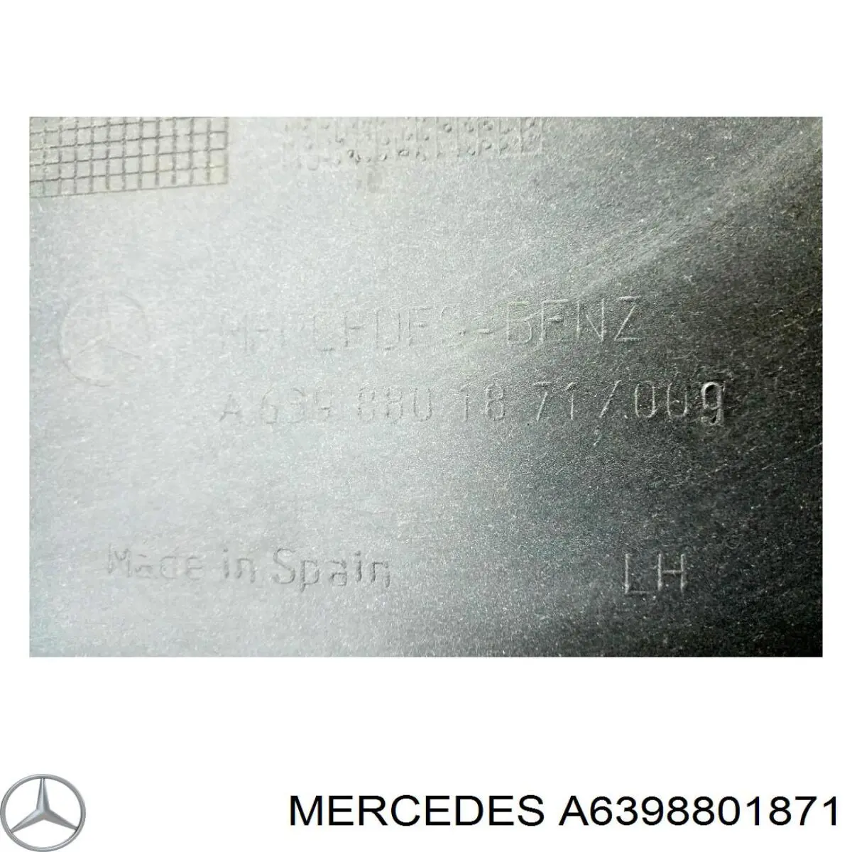 Бампер задний, левая часть A6398801871 Mercedes