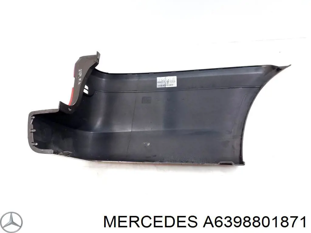 Купить A63988018719999 Mercedes Бампер задний, левая часть