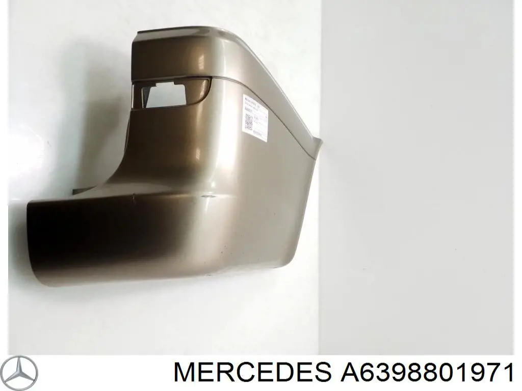 A6398801971 Mercedes pára-choque traseiro, parte direita