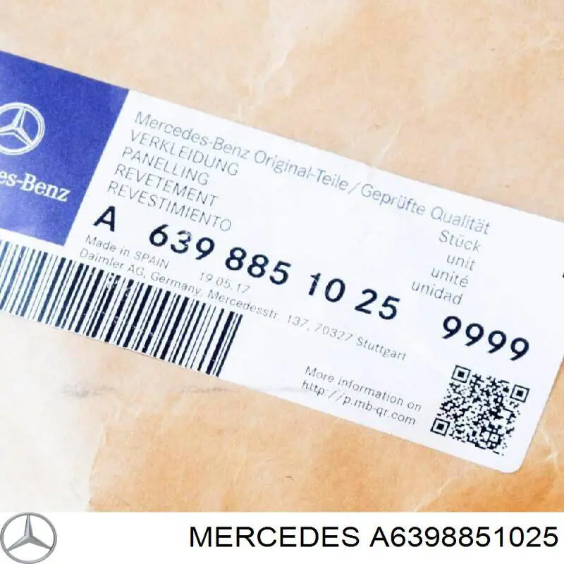 A6398851025 Mercedes Бампер передний в сборе