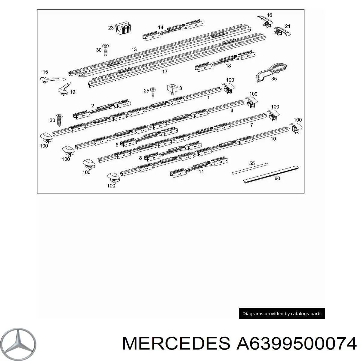  Mercedes A6399500074 цена, от 25.43 USD