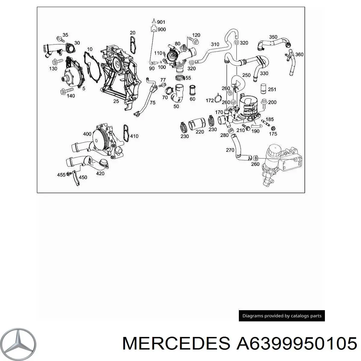  Mercedes A6399950105 цена, от 6.14 USD