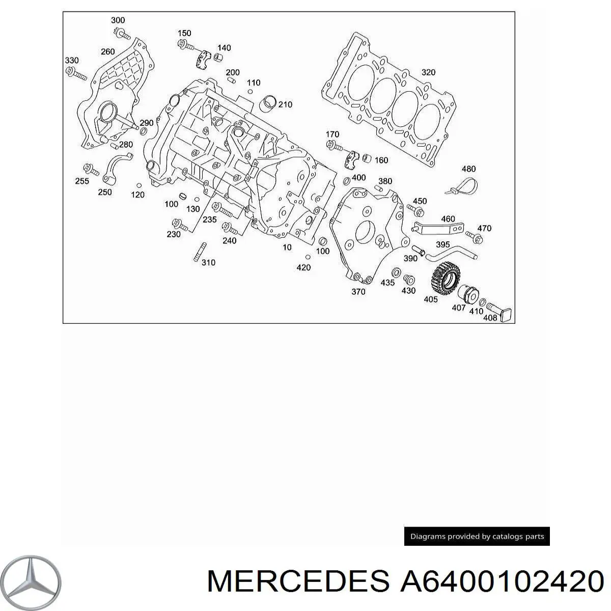 A6400102420 Mercedes Головка блока цилиндров