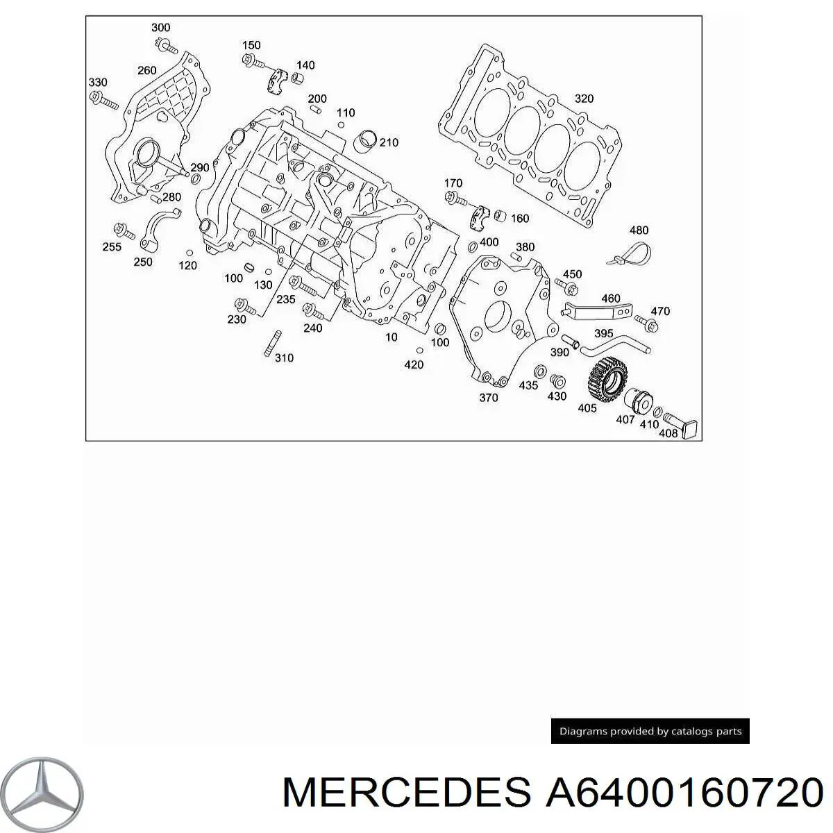 Прокладка ГБЦ A6400160720 Mercedes