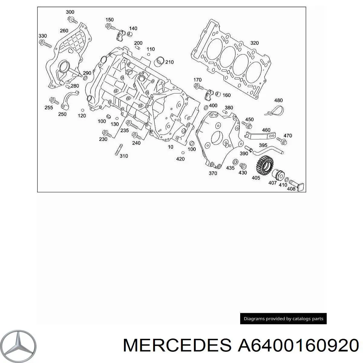 A6400160920 Mercedes прокладка гбц