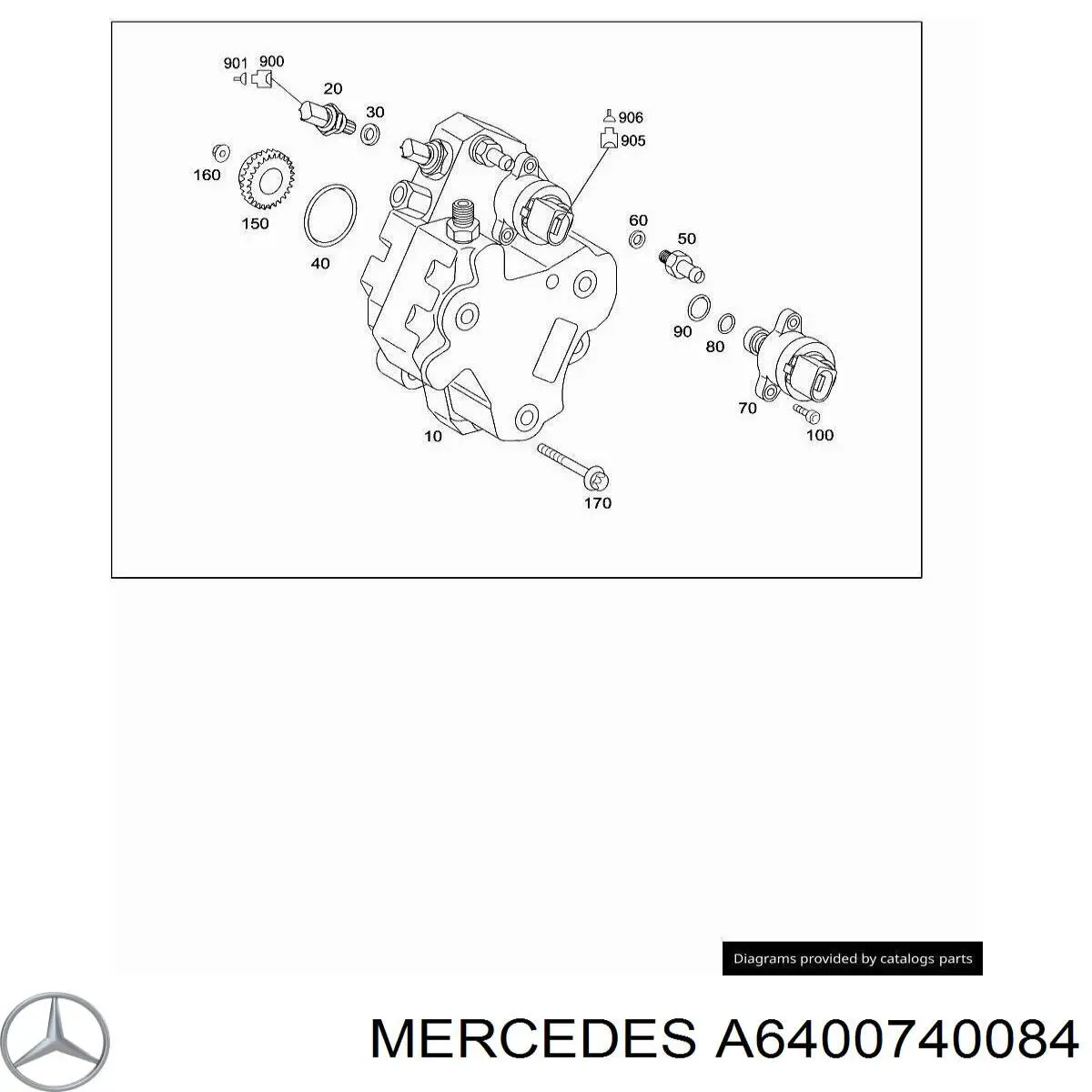 6400740084 Mercedes клапан регулировки давления (редукционный клапан тнвд Common-Rail-System)
