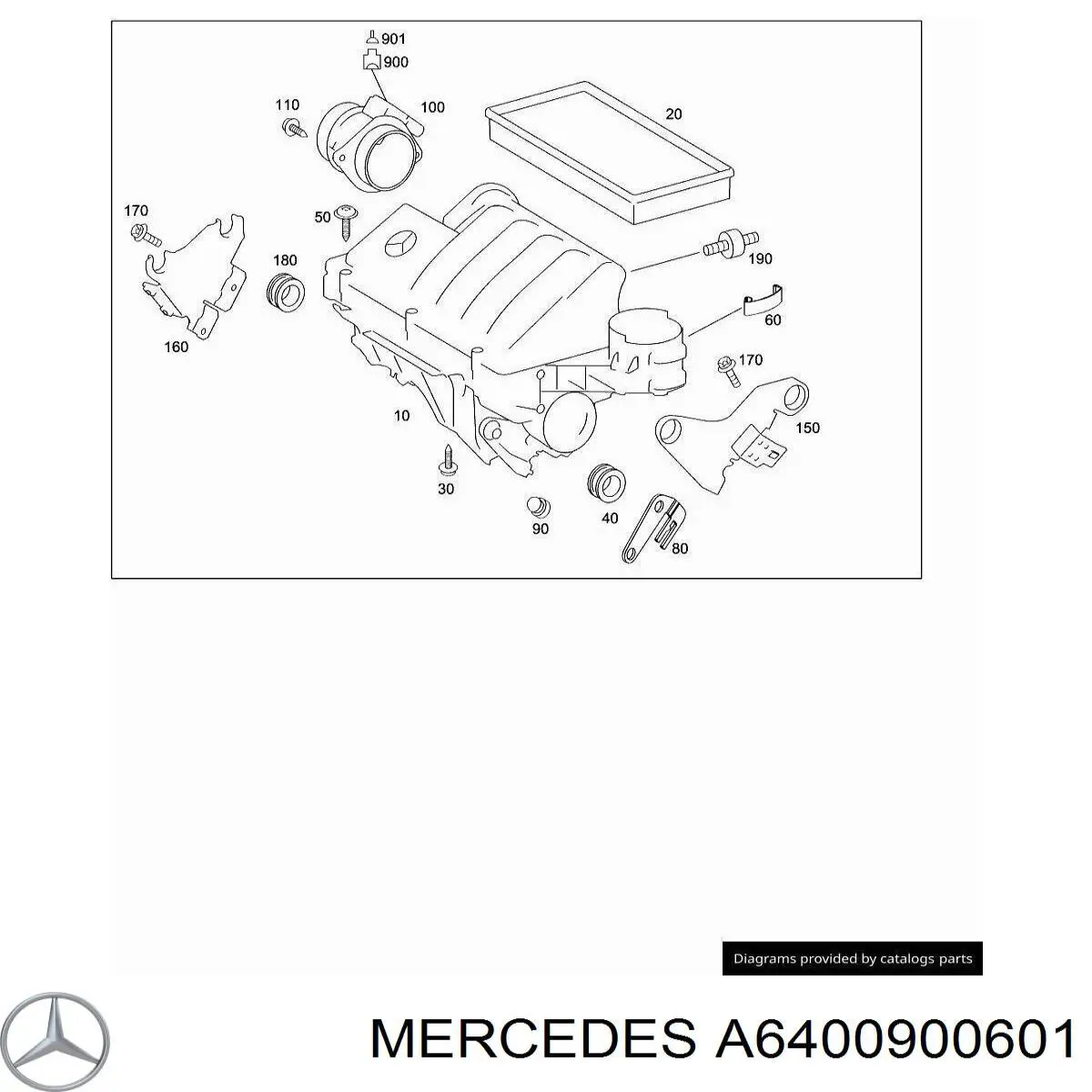  Корпус фильтра Mercedes B 