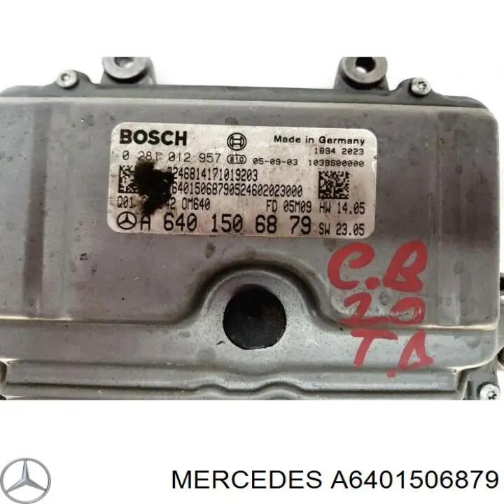 A6401502879 Mercedes Мозги двигателя