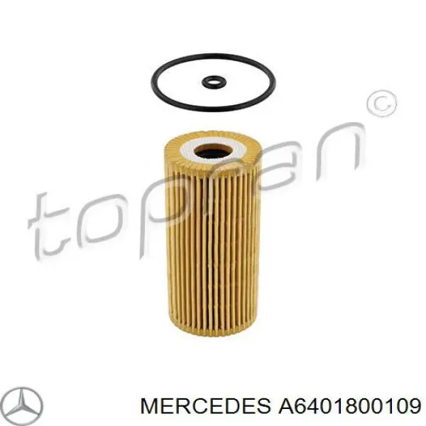A6401800109 Mercedes Filtro de óleo