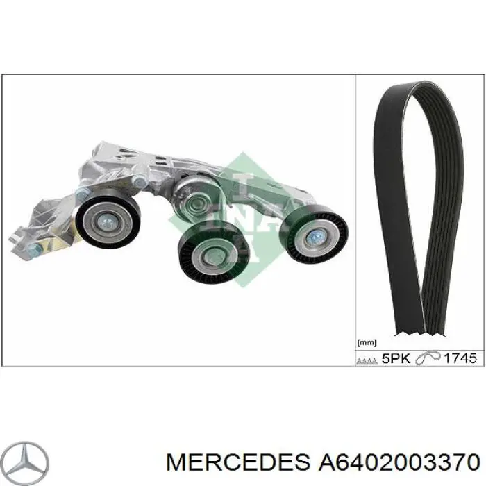 Купить A6402003370 Mercedes Натяжитель приводного ремня