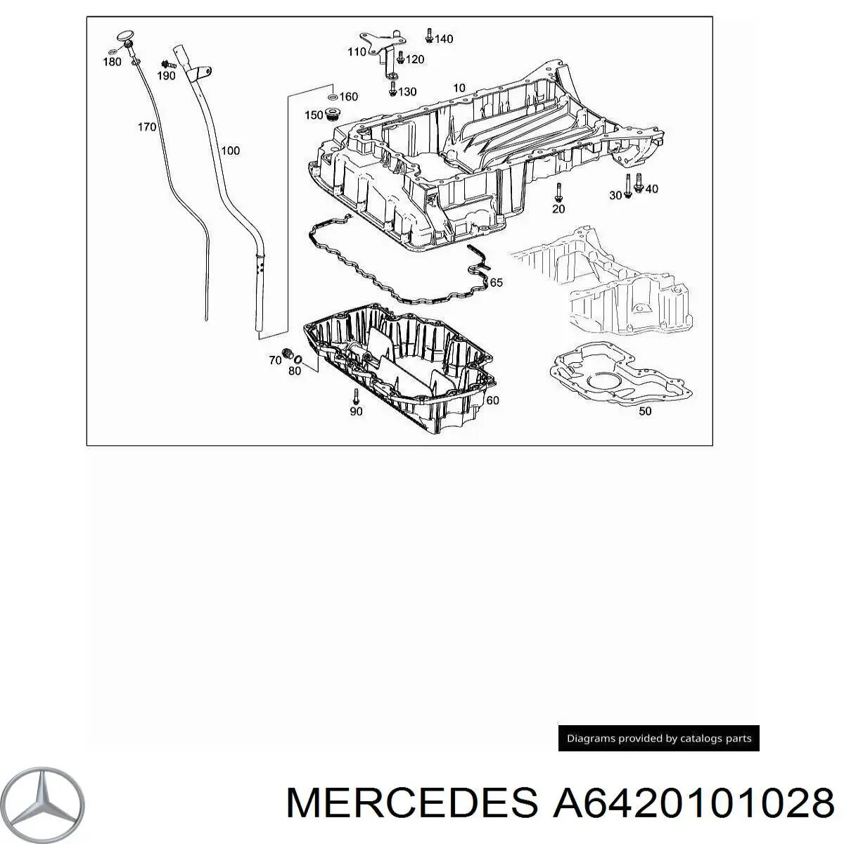 A6420101028 Mercedes Картер масляный