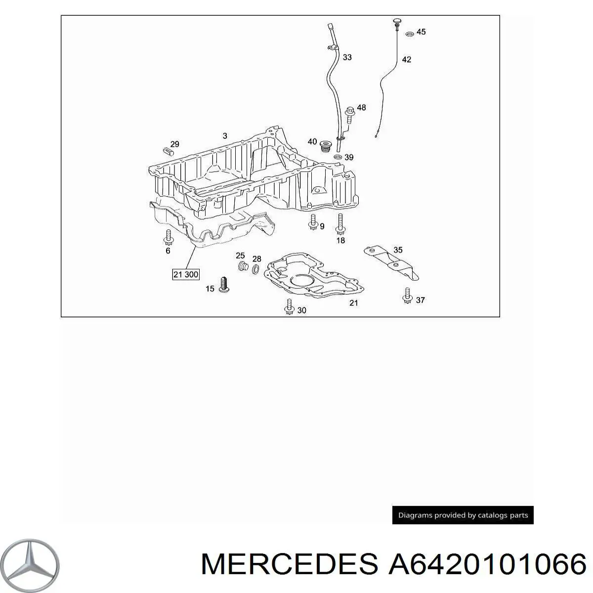 Купить A6420101166 Mercedes Направляющая индикатора уровня масла в двигателе