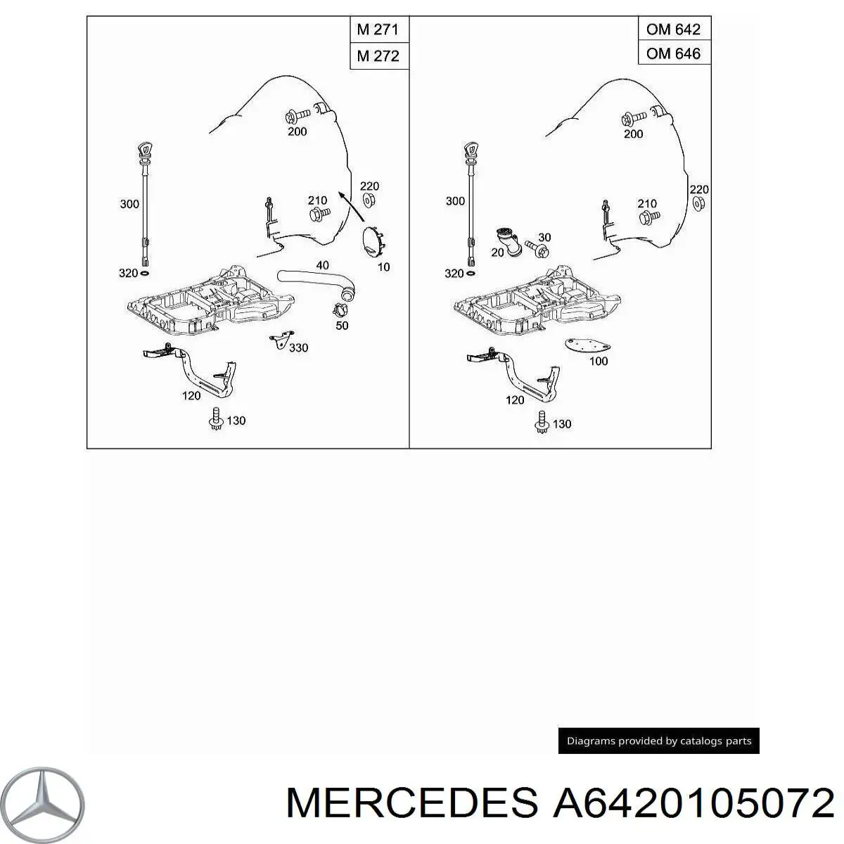 A6420105072 Mercedes Щуп уровня масла