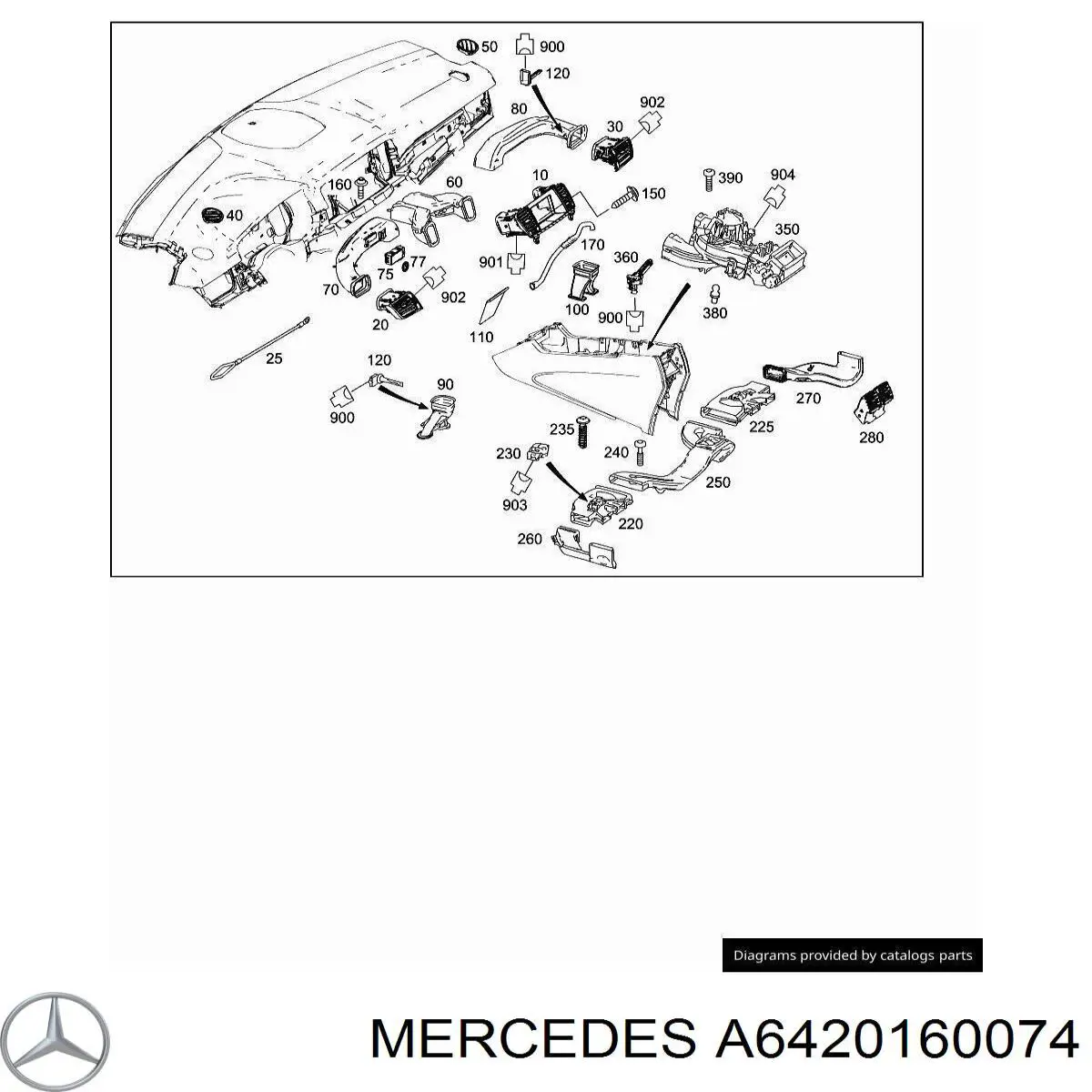  Mercedes A6420160074 цена, от 1.27 USD
