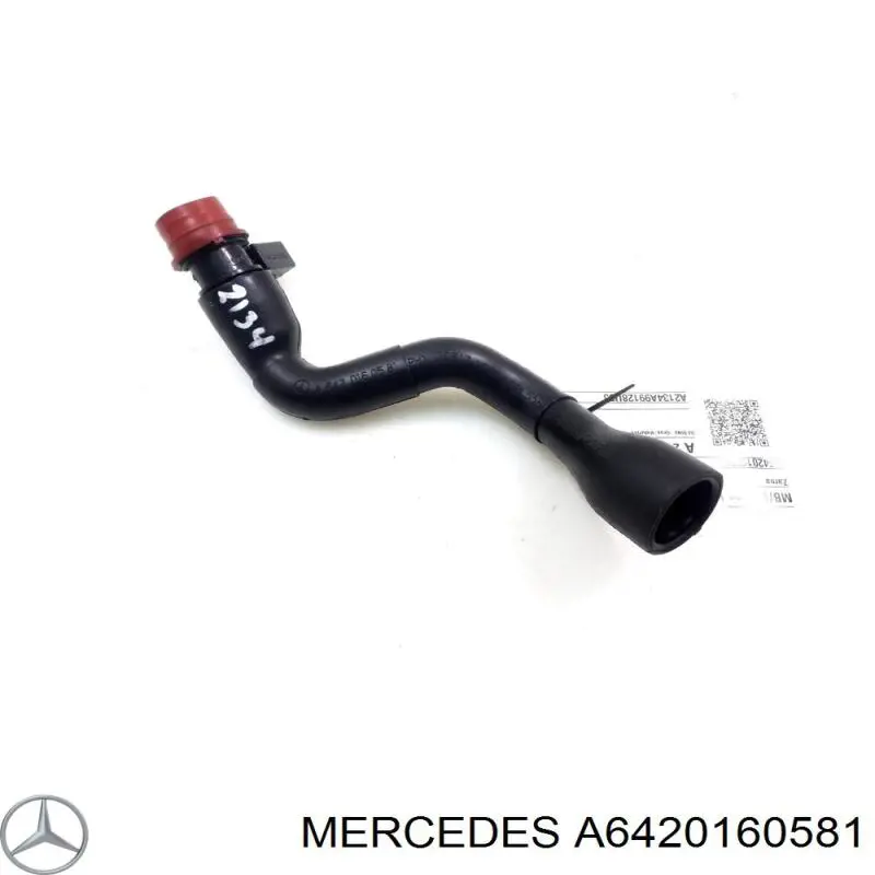 A6420160581 Mercedes cano derivado de ventilação de cárter (de separador de óleo)