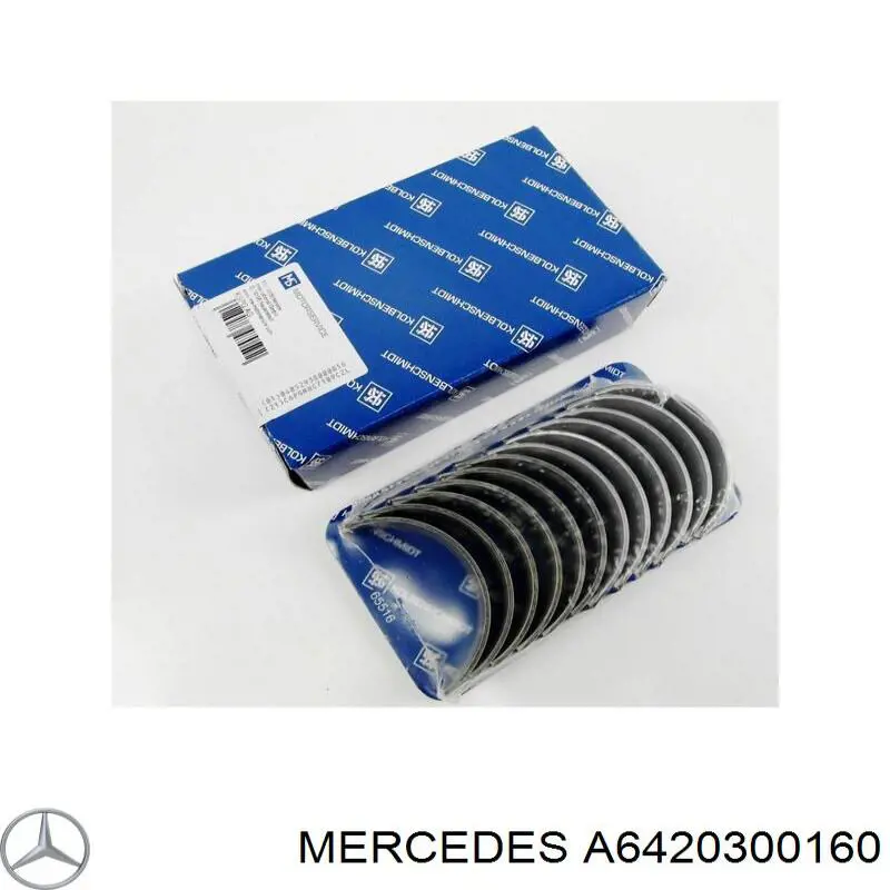 A6420300160 Mercedes folhas inseridas de cambota de biela, kit, padrão (std)