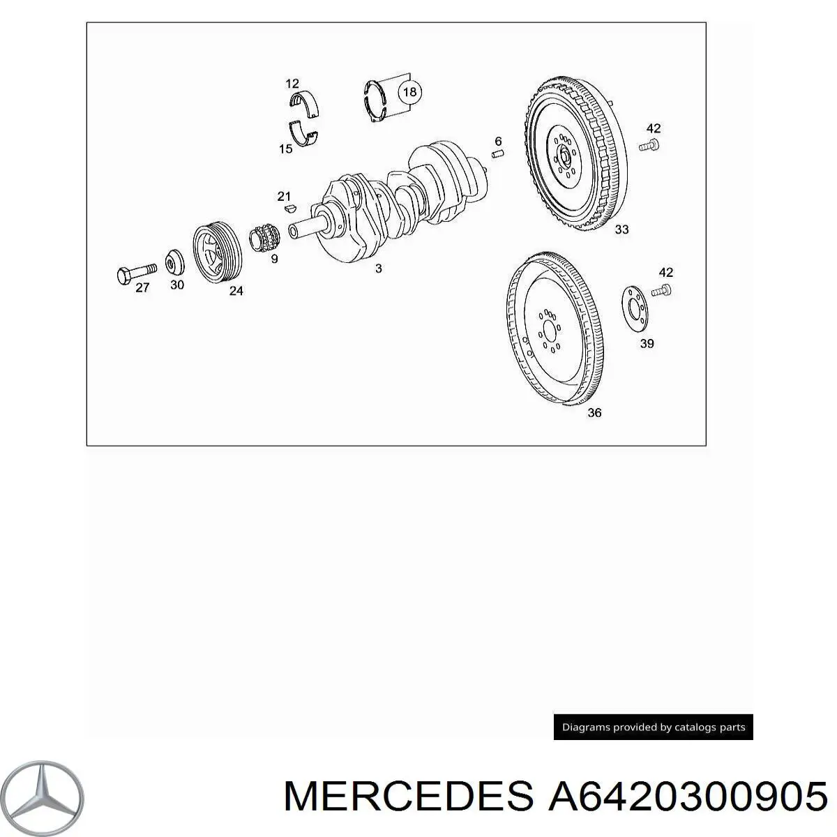 Маховик A6420300905 Mercedes