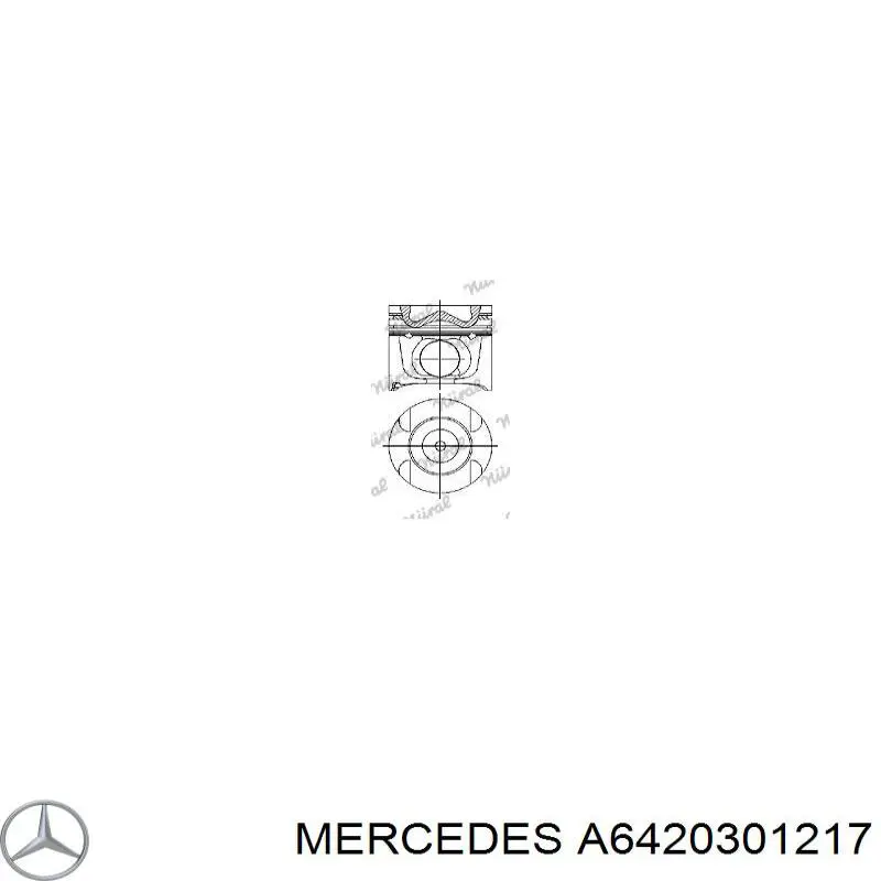 6420301217 Mercedes поршень в комплекте на 1 цилиндр, std