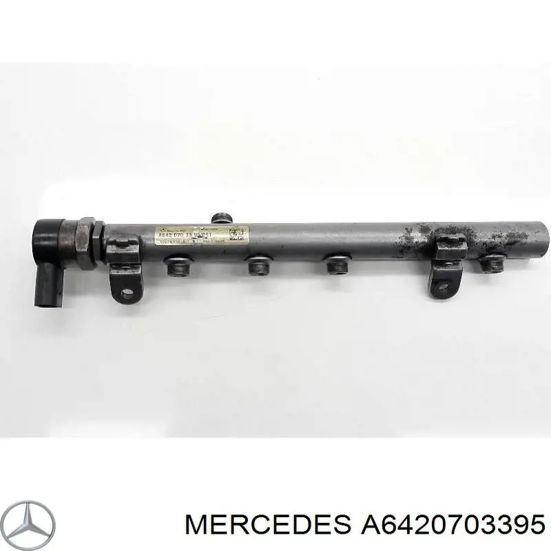 Distribuidor de combustível (rampa) esquerdo para Mercedes ML/GLE (W164)