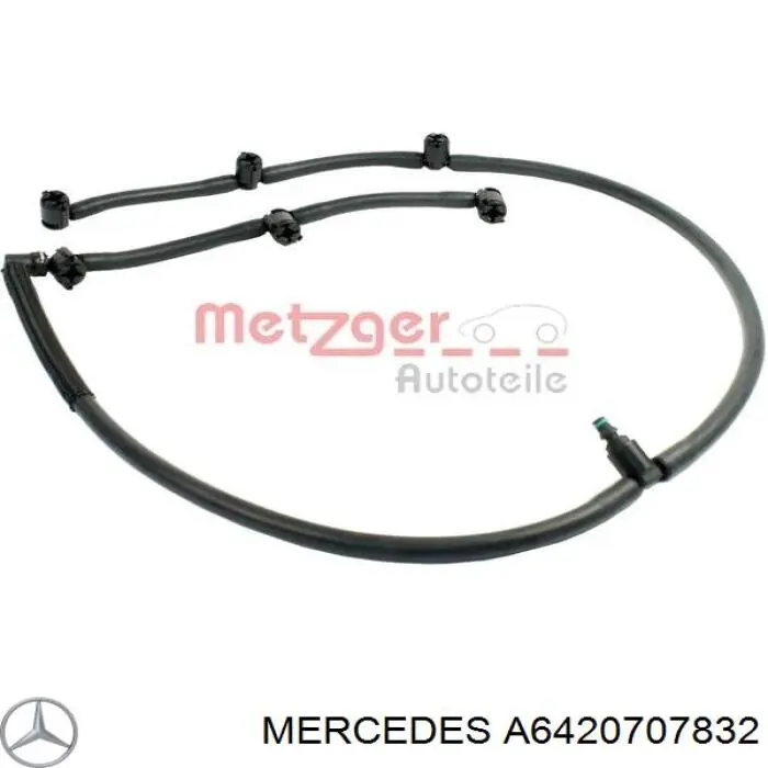 Трубка топливная, обратная от форсунок Mercedes A6420707832