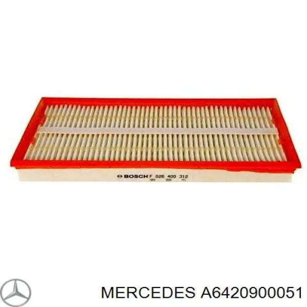 A6420900051 Mercedes filtro de ar