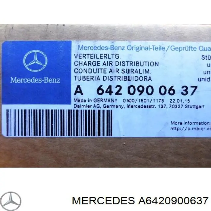 Коллектор впускной правый Mercedes A6420900637 цена, от 1010.66 USD